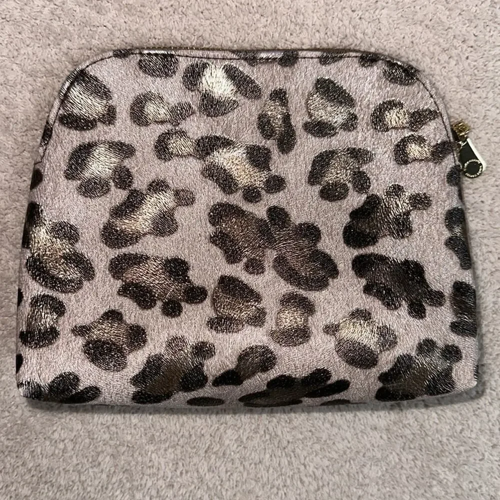 Vince Camuto, Leopard Print Toiletry or Makeup Bag